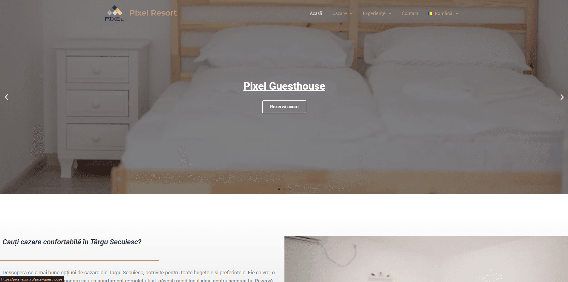 Pixel Resort website